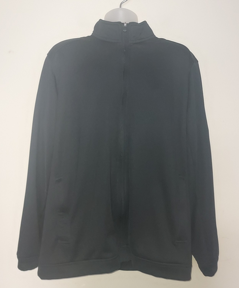 Adidas Mens Golf Jacket 2XL Climawarm Full Zip Long Sleeve Casual Athletic Black